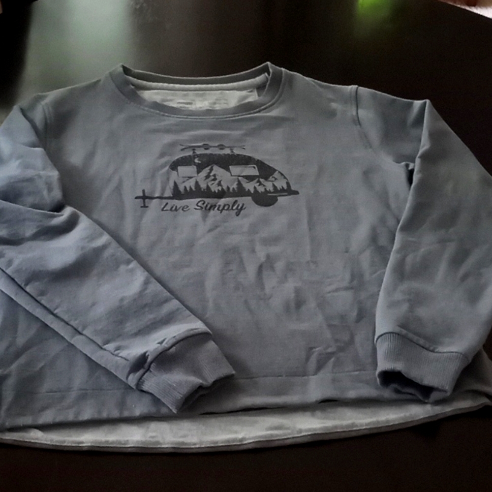 Small Patagonia Gray/Blue Sweatshirt